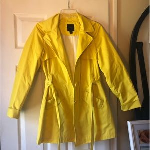 🌷Spring Trench Coat Yellow Tain Coat Express
